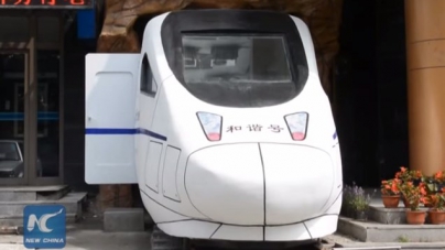 В Китае появился ресторан в виде скоростного поезда