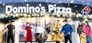 Domino’s запустила рождественскую доставку на оленях