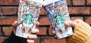 Starbucks выпустила незаконченные рождественские стаканы