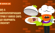 ТОП-5 найпопулярніших страв у VARUS CAFE: що обирають клієнти?